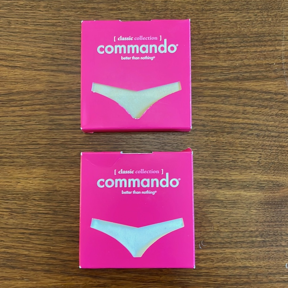 Commando thong 2 pack M/L Nude and Light Nude
